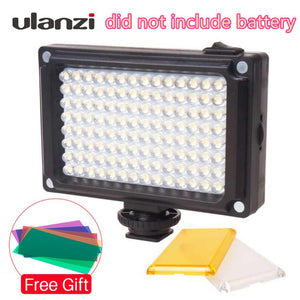 Ulanzi New 112 LED Dimmable Video Light Lamp Rechargeable Panel Light BP-4L Battery for DSLR Camera Videolight Wedding Recording