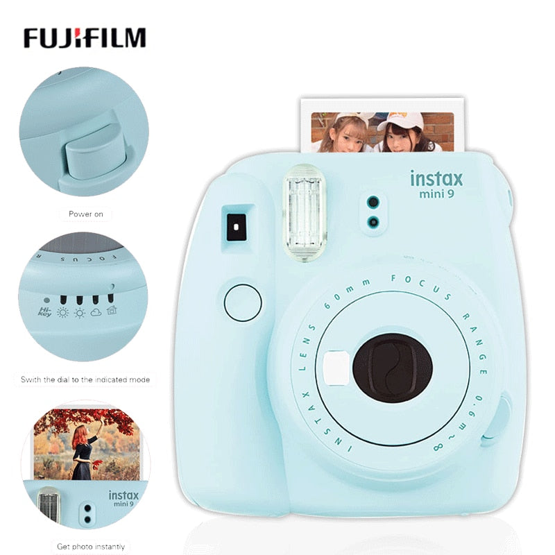 5 Colors Fujifilm Instax polaroi Mini 9 Instant Camera Mini7c instantanea Photo Camera Boy girlfriend romantic Gift