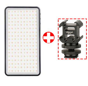 Manbily MFL-06 Mini Portable Photography Lighting Ultral Thin 4500mAh LED Video Light 180 LEDs Fill Light High CRI>96 for Camera