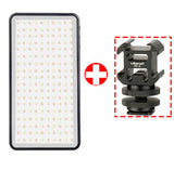 Manbily MFL-06 Mini Portable Photography Lighting Ultral Thin 4500mAh LED Video Light 180 LEDs Fill Light High CRI>96 for Camera