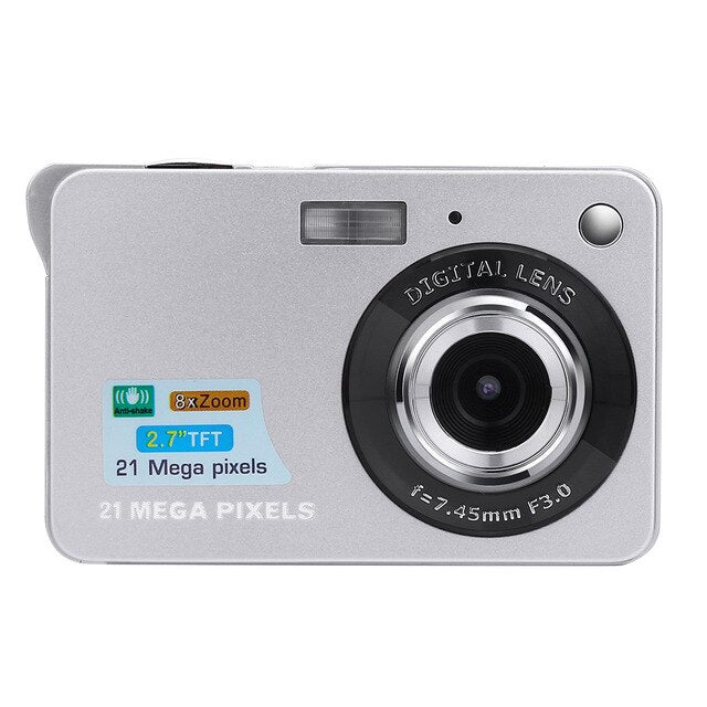 2.7HD Screen Digital Camera 21MP Anti-Shake Face Detection Camcorder Max 21 Megapixels Anti-shake 8x Digital Zoom 5 Mega Pixel