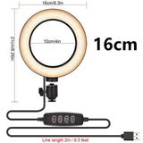 Selfie Ring Lamp Led Ring Light Selfie For Ring Phone Photography Lighting Camera Tripod Kit Photo Equipment Para Air Black