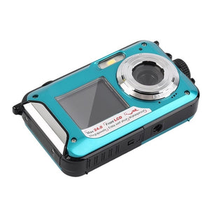 New 2.7 inch TFT Digital Camera Waterproof 24MP MAX 1080P Double Screen 16x Digital Zoom Camcorder Built-in loudspeaker Micphone