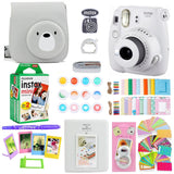 Fujifilm Instax Mini 9 Instant Photo Printing Camera With 20 Sheets Mini Film Paper Camera Shoulder Strap Bag Accessories Bundle