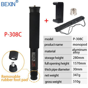 BEXIN Extendable lightweight portable mini camera monopod phone stand handheld unipod dslr camera video monopod for Sony Canon