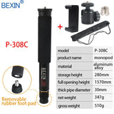 BEXIN Extendable lightweight portable mini camera monopod phone stand handheld unipod dslr camera video monopod for Sony Canon