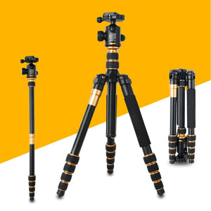 hot sale Pro Q668 portable Professional tripod  SLR  camera Photography  monopod Variable Alpenstock 3 in1 wholese free shipping