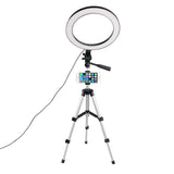 LED Ring Light Camera Photography Annular Lamp Studio Ringlight for Youtube Makeup Phone Selfie with Tripod Phone Holder Clip