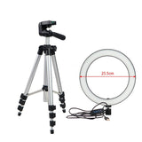 LED Ring Light Camera Photography Annular Lamp Studio Ringlight for Youtube Makeup Phone Selfie with Tripod Phone Holder Clip