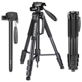 Neewer Portable 70 inches/177 cm Aluminum Alloy Camera Tripod Monopod with 3-Way Swivel Pan Head Carrying Bag for Sony/Canon