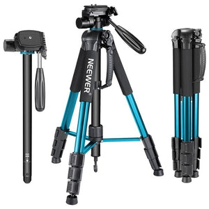 Neewer Portable 70 inches/177 cm Aluminum Alloy Camera Tripod Monopod with 3-Way Swivel Pan Head Carrying Bag for Sony/Canon