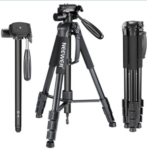 Neewer Portable 70 inches/177 cm Aluminum Alloy Camera Tripod Monopod with 3-Way Swivel Pan Head Carrying Bag for Sony/Canon